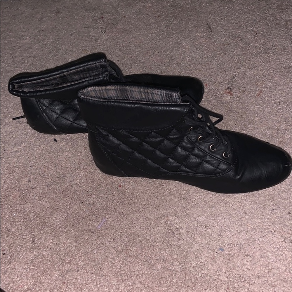 black boots